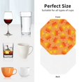 thumbnail image 4 of KLL Drink Coasters Set Octagon of 4,PU Leather Absorbent Coasters Set Decorative Coffee Cup Coasters Housewarming Gift for Home Decor-Fall Maple Leaves, 4 of 5