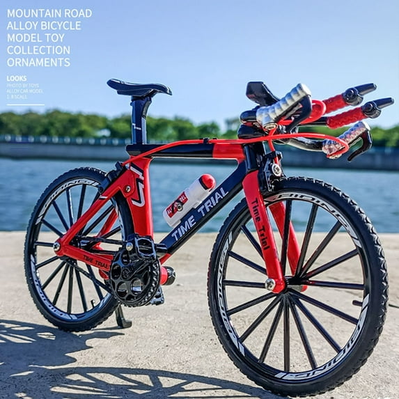 Cheer US 1:8 Scale Die-Cast Alloy Mini Mountain Bike Finger Bicycle Model Toy Desktop Decoration Crafts for Cycling Lovers Bike Racers Athletes Children Boys and Girls