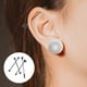 thumbnail image 4 of 1 juego de aretes industriales con barra, orificios dobles para las orejas, perno prisionero para oreja, cartílago, joyería para perforar, negro, 4 of 5