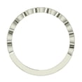 thumbnail image 4 of Diamond Wedding Bands for Women Designer Stacking Milgrain Style 0.22 CT 14K White Gold, 4 of 6