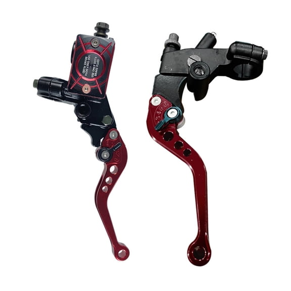 1 Pair 7/8" Brake Clutch Cylinder Reservoir Levers Hydraulic Cylinder Brake Clutch Rod Break Lever