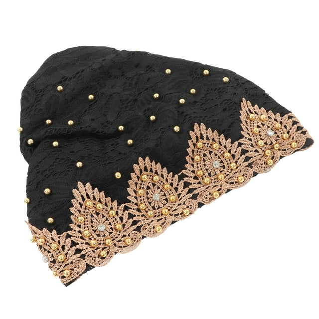 Muslim Turban Hat, Soft Elastic Turban Head Wrap Fine Workmanship Stylish Exquisite Beautiful Unique Comfortable Breathable For Daily Wear For Worship Wine Red,Champagne,Bright
