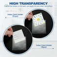 thumbnail image 4 of Uxcell Bolsillos para Tarjetas Autoadhesivos Transparentes Soportes de Etiquetas 2.9"x2.7", 4 of 7
