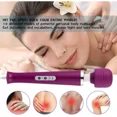 thumbnail image 2 of GIXUSIL Wired Powerful Handheld Wand Massager with 10 Powerful Vibrations, Personal Total Body Therapy Massager Wand for Sports Recovery Muscle Aches Body Pain (Purple), 2 of 9