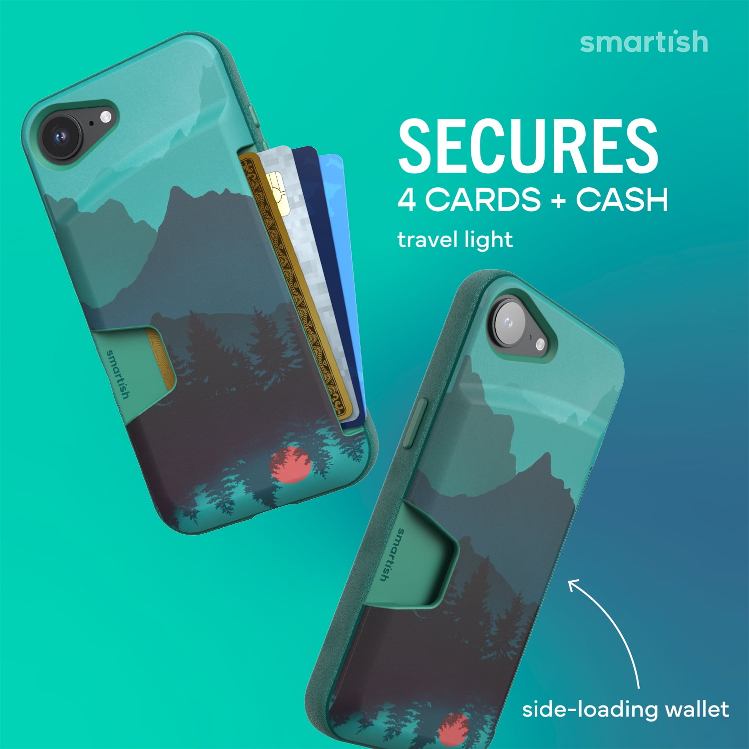 Smartish iPhone 17e/16e Wallet Case - Wallet Slayer Vol 1 - Slim Card Holder - Green