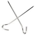 thumbnail image 2 of 10pcs Point d'Interrogation en Forme de Tente de Camping Auvent Chevilles (Argent), 2 of 3