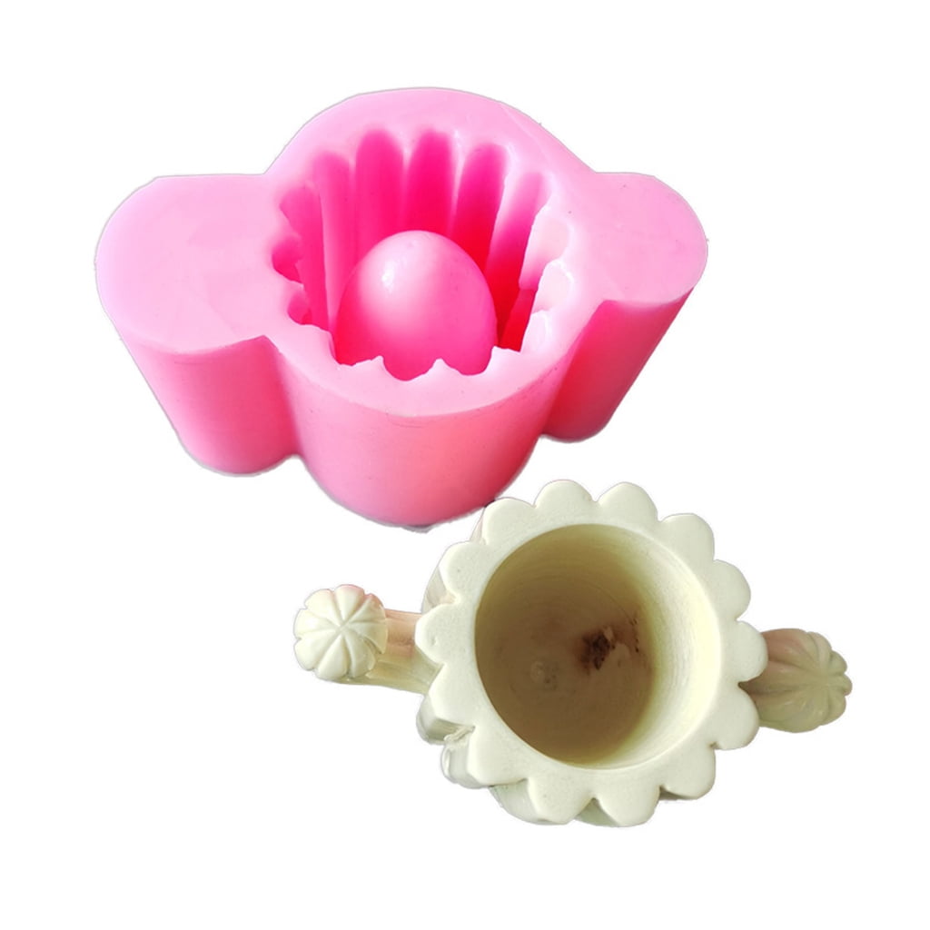 Silicone Resin Molds for Making Succulent Plant Pot Flower Pot Candle Holder