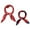 Red Dots&Red, variant on 2Pcs 50cm Women Satin Printed Square Kerchief Hair Wrap Neck Scarf 19.69*19.69"(L*W) Red Dots&Dark Blue