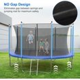 thumbnail image 2 of Riedhoff 10 ft Recreational Trampoline with Safety Enclosure & Ladder, for Kids & Adults, Blue, 2 of 8