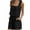 Black, variant on Admvng Two Piece Sets For Women 2 Piece Outfits Summer V-Neck Sleeveless and Shorts Sets S-2XL