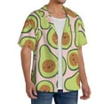 thumbnail image 2 of Kdxio Men'S Hawaiian Shirt For Men Short Sleeve Shirt Cute Avocado Summer Casual Holiday Beach Button Down T-Shirts, 2 of 5