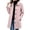 Pink, variant on Elegant Wool Coat for Women Notch Lapel Long Sleeve Button Front Mid Length Casual Outerwear