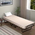 thumbnail image 3 of Cama Plegable Costway con Colchón Espuma de Memoria Estructura en Acero 190 x 80 x 33 cm Beige, 3 of 8