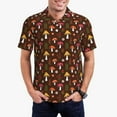 thumbnail image 5 of Wukai Woodland Mushroom with Flowers and Berries Men’s Polo Shirts,Quick-Dry Athletic Shirt,Classic Fit Shirts-4X-Large, 5 of 8
