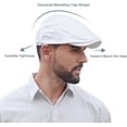 thumbnail image 2 of Newsboy Cap for Men 100% Cotton Mens Flat Hats Newsies Hat Classic Irish Gatsby Ivy Cabbie Golf Hats 1pcs, 2 of 6