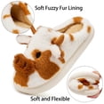 thumbnail image 3 of Ecetana Fuzzy Slippers for Women Cute Cow House Slippers Non-Slip Home Shoes with Memory Foam, 3 of 7