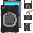 thumbnail image 5 of Funda colorida para Samsung Tab A7 de 10,4 pulgadas T500 con correa para el hombro, soporte de anillo ajustable grande y protección contra golpes., 5 of 5
