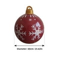 thumbnail image 2 of Artículos de decoración Irfora Globo inflable de Navidad, bola de Navidad de PVC, adorno impermeable de gran tamaño para decoración de patio, fiesta de boda al aire libre, Navidad, Año Nuevo Irfora Artículos de decoración, 2 of 7