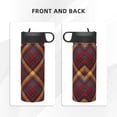 thumbnail image 3 of Pofeuu Buffalo Check Plaid Print 18oz Sports Insulated Kettle, Sports Bottle Water Bottles For Men Women For Gym Hiking Camping Running Mountain Bike Outdoor Sports, 3 of 8
