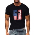 thumbnail image 7 of adaychics Patriotic T Shirts for Men Cross Crewneck Casual Short Sleeve Flag T Shirts Regular Fit Summer Top for Leisure, 7 of 7