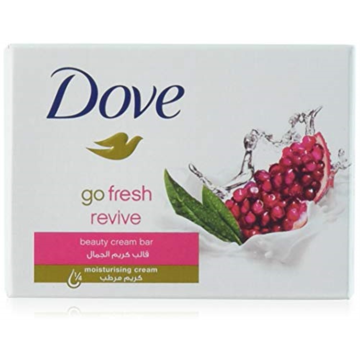dove beauty cream bar soap, go fresh revive,100 g / 3.5 oz bars (pack