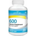 thumbnail image 2 of 21st Century 600 Calcium Supplement Tablets, Value Size 400 ea - (Pack of 2), 2 of 4