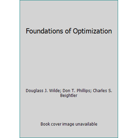 Foundations of Optimization, Used [Hardcover]