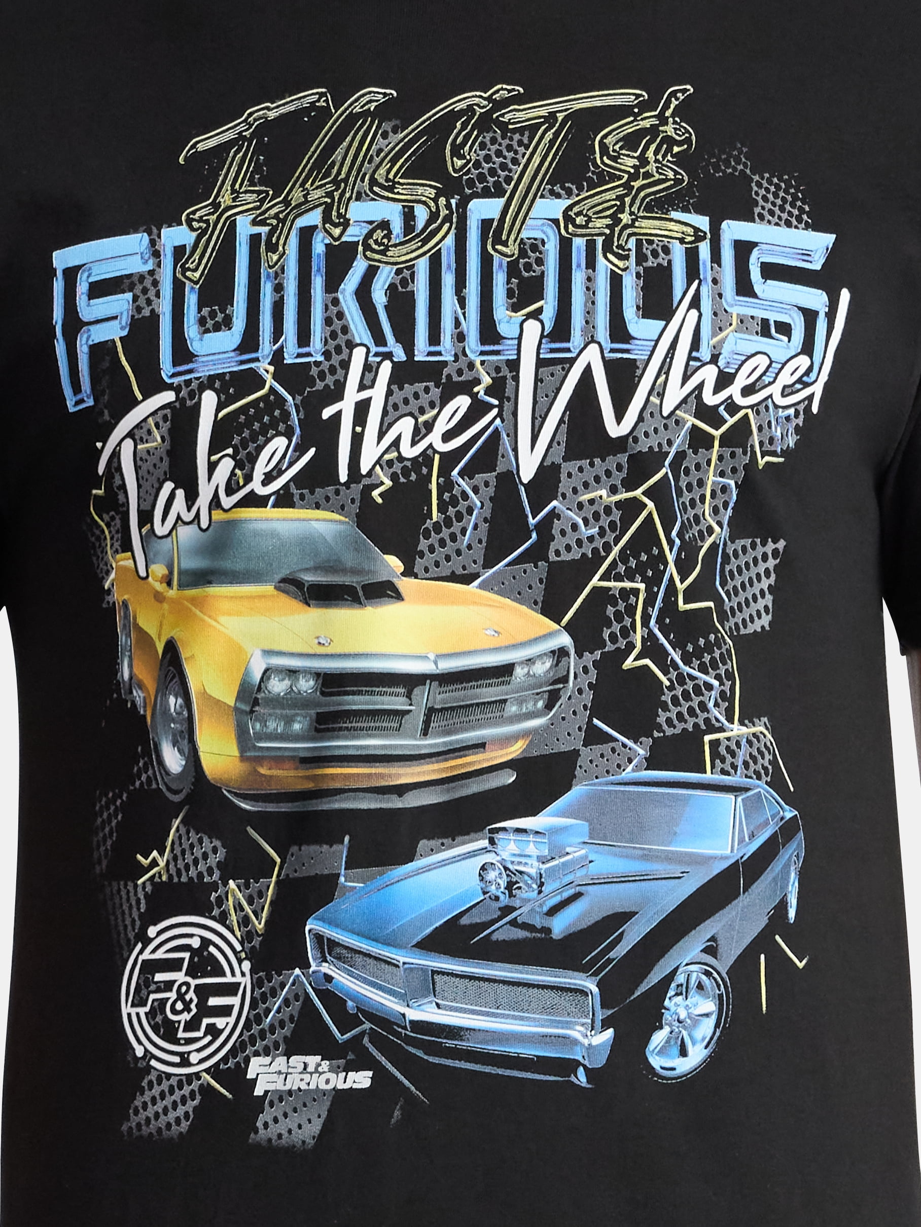 Fast and Furious Men's and Big Men's Graphic Tee with Short Sleeves, Sizes S-3XL
