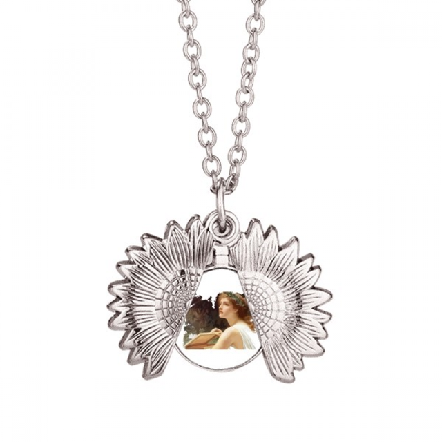 Collier Pendentif Médaillon Sagittaire agriculture kingship sp Tournesol