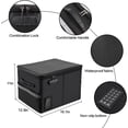 thumbnail image 4 of Fireproof Document File Organizer Box, Fireproof Safe Box with Lock, 4 of 5