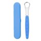 thumbnail image 1 of (BLUE) Tongue Scraper, Tongue Scraper with Case Cleaner Stainless Steel Tongue Brush, 1 of 5
