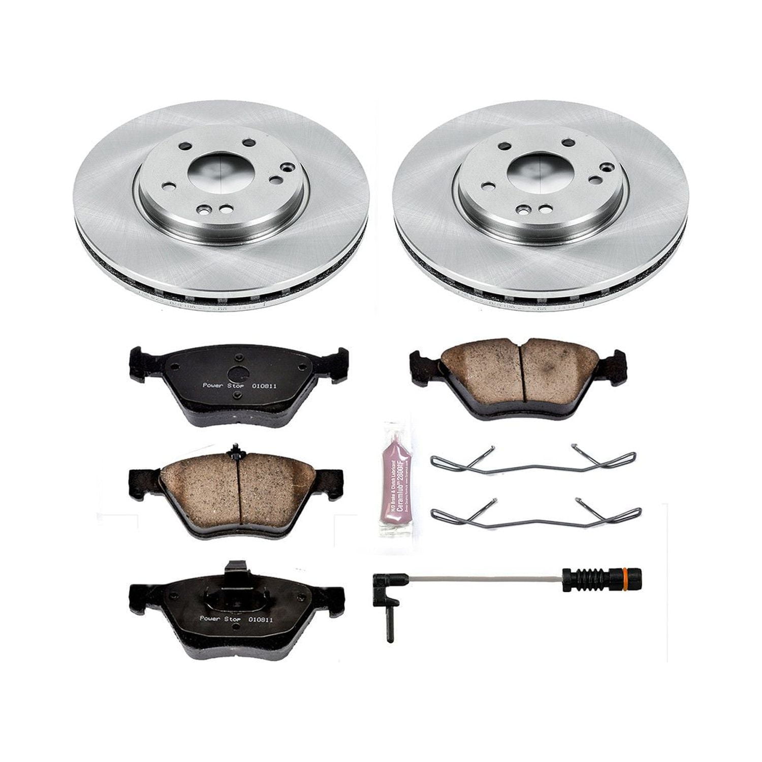 Power Stop Front Stock Replacement Brake Pad and Rotor Kit KOE2926 Fits 2005 Chrysler Crossfire