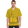 thumbnail image 3 of Camisas hawaianas para hombre, de manga corta, con estampado 3D de animales, camisa de playa Aloha, camisas informales de verano de gran tamaño con botones, 3 of 5