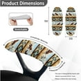 thumbnail image 6 of FKELYI American Tribal Running Horse Print Office Chair Cover with 2 Piece Armrest Covers Stretchable High Back Computer Chair Slipcover for Home Office Decor, Small, 6 of 6