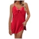 thumbnail image 1 of Conjunto de pijama sexy de satén para mujer: bata y camisón, poliéster, para casa y ocasiones especiales, 1 of 6