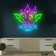 thumbnail image 2 of Craftnamesign House Horror Night Neon Light Sign For Halloween Wall Decor, 2 of 5