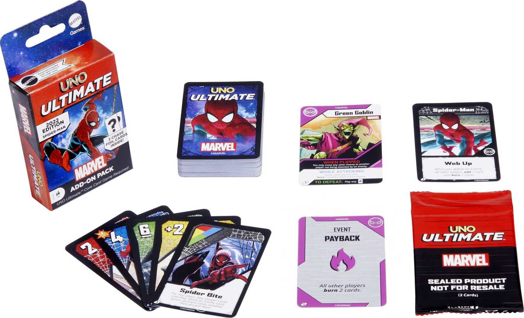 MARVEL SPIDER MAN UNO CARD GAME IN COLLECTORS TIN 