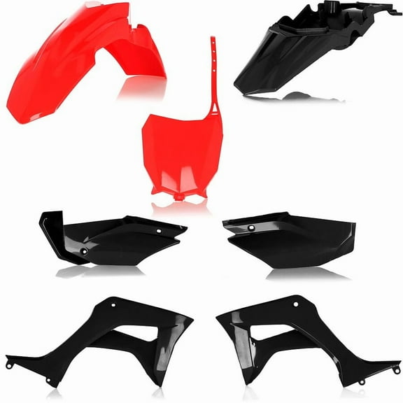 Acerbis Red/Black Plastic Full Body Kit (2861931018)