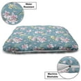 thumbnail image 3 of Floral Pet Bed, Natural Theme Lily Flower Patterns Blossoms Buds and Leaves, Chew Resistant Pad for Dogs and Cats Cushion with Removable Cover, 24" x 39", Pale Pink Rose, by Ambesonne, 3 of 4