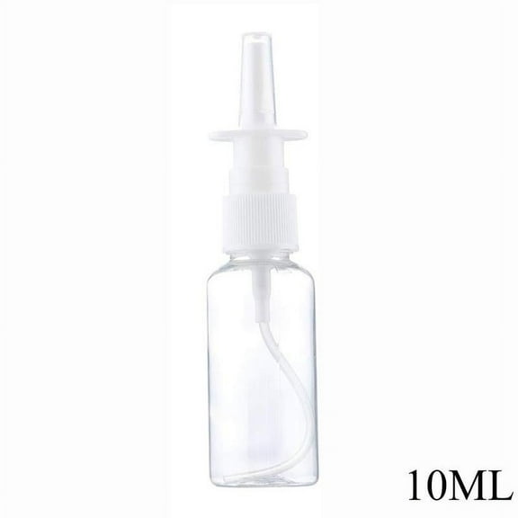 10ml Empty Plastic Nasal Spray Bottles Pump Sprayer Mist Nose Sprays Refillable