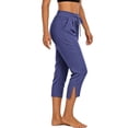 thumbnail image 6 of YanHoo Capris for Women Elastic Waisted Drawstring Lightweight Capri Pants Casual Comfy Cropped Trousers with Pockets, 6 of 7
