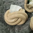 thumbnail image 6 of Ceramic Fun Knot Tissue Box Cover Modern Face Tissue Holder Napkin Cases Decor, 6 of 14