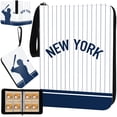 thumbnail image 1 of Carpeta para tarjetas de béisbol KivolFun de 400 bolsillos, blanca, New York, 1 of 6