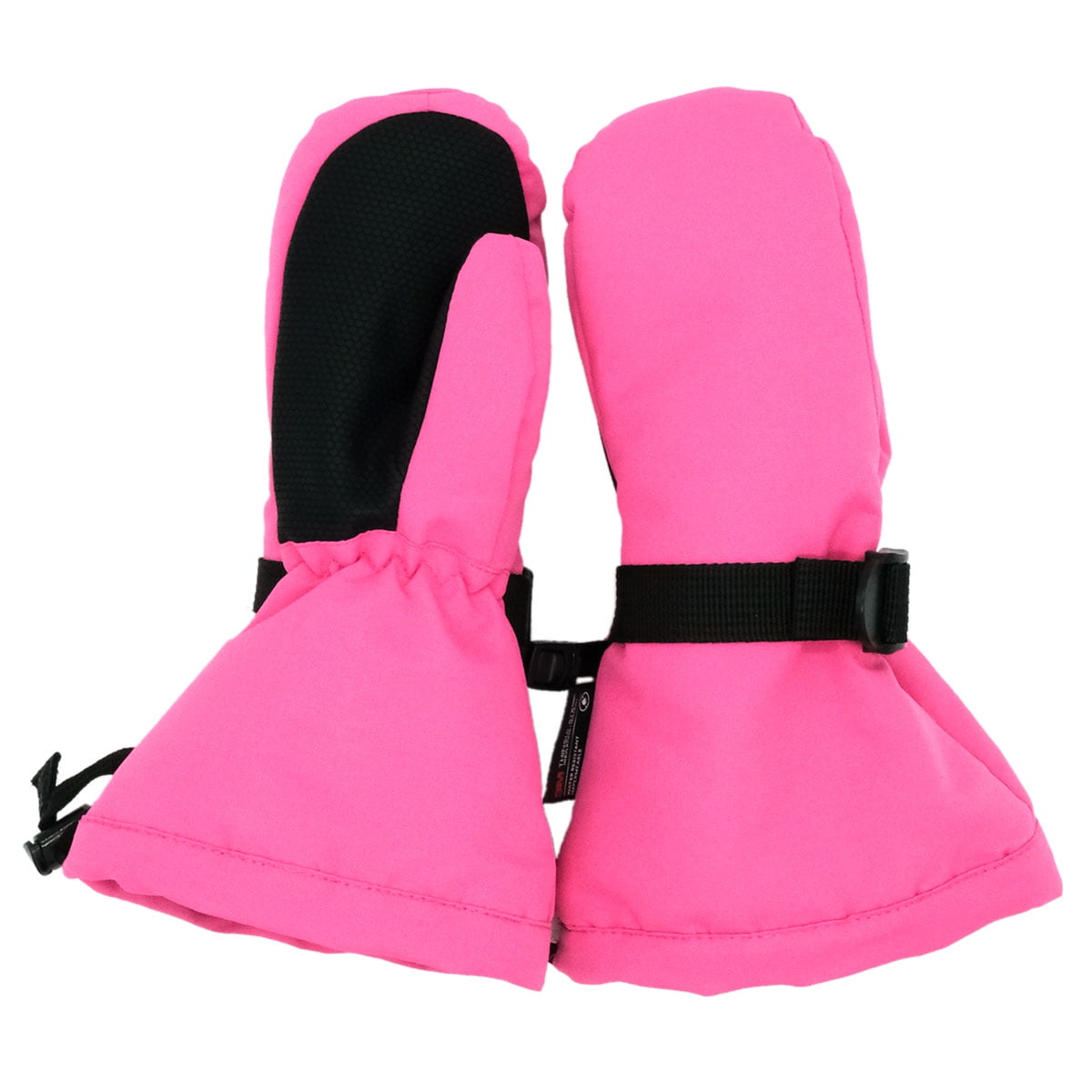 Waterproof Stay-on Winter Snow and Ski Mittens Fleece-Lined for Baby Toddler Girls and Boys