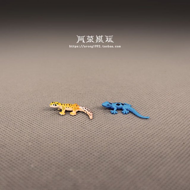 Wild Animal Lizard Model Ornaments Mini Chameleon Gecko Fairy Garden Miniatures Accessories Decor Action Figures Figurine ToysA1 He Qiyong unisex