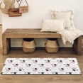 thumbnail image 4 of White Cow Head Dot Pattern Bathroom Rugs Mat,Non Slip Microfiber Bathroom Rug,Rubber Backing,Soft Bathroom Mats for Bathroom Floor,Tub and Shower,47x17in(120x43cm), 4 of 5