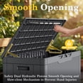 thumbnail image 6 of Homall 100 Gallon Outdoor Box Deck Plastic Resin Storage Box, Gray, 6 of 7