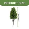thumbnail image 3 of MOQIN 26 inch Artificial Topiary Tree with Spike Beautiful Realistic Faux Cedar Pines Christmas Trees UV Rated Fake Shrubs for Front Porch Faux Plants Indoor and Outdoor Decor, 3 of 4
