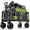 Grey-Side Pocket, variant on Qunler 560lbs Large Collapsible Folding Wagon with Oversized Tank Wheels, Heavy Duty Big Bucket Utility Garden Cart with Side Pocket for Sports, Shopping, Camping, Kids, Black