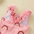 thumbnail image 7 of Coerni Baby Girls Swimsuit One Piece Cute Bathing Suit Ruffle Beach Sleeveless Swimwear Rainbow Quick Dry Swimsuit, 7 of 7